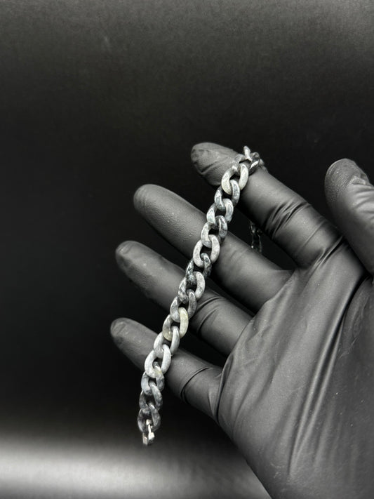 Black Jade Cuban Bracelet 💚 – Hand-Carved Certified Grade A Jade