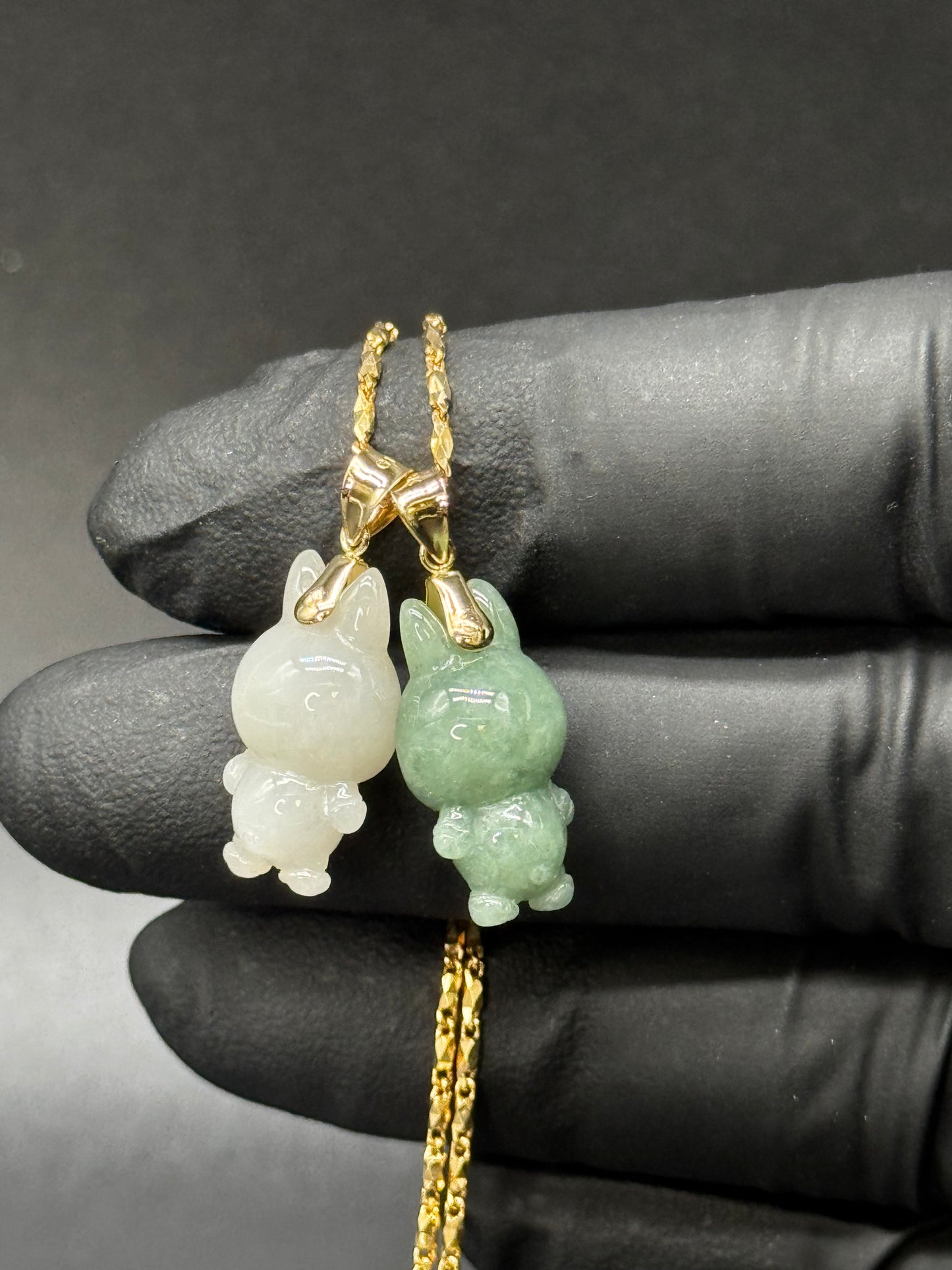 Micro Labubu Pendant – Certified Hand-Carved Grade A Jade