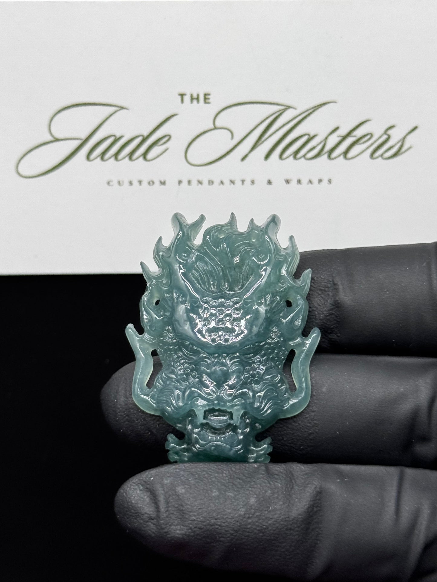 Hand-Carved Jade Dragon Pendant – Certified Grade A Jade | Symbol of Power & Good Fortune