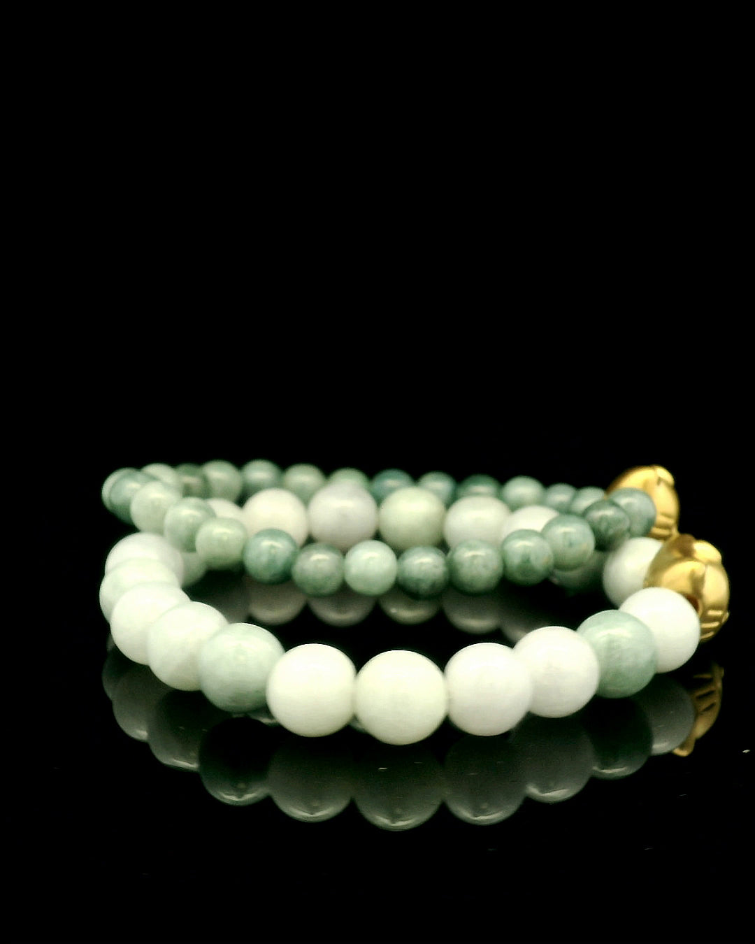 HK 24k Gold Jade Bracelet – Hand-Carved Grade A Jade in Green or White | Luxury & Elegance