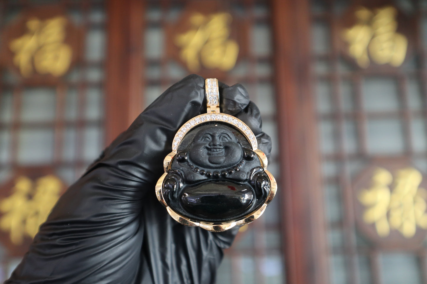 Custom “福" Black Buddah Money Coin Wrap