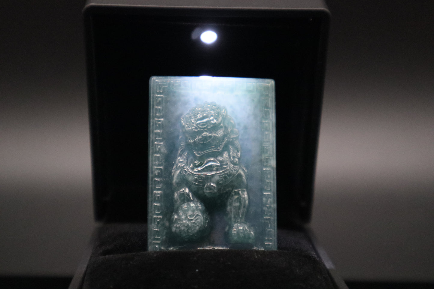 Green Fu Dog Pendant