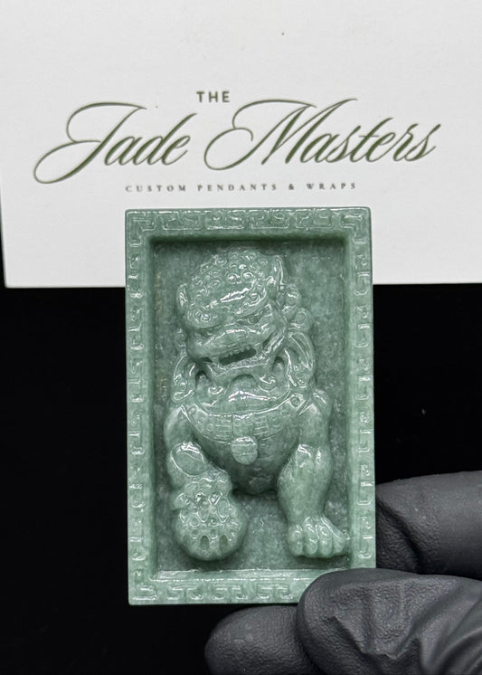 New Green Fu Dog Pendant