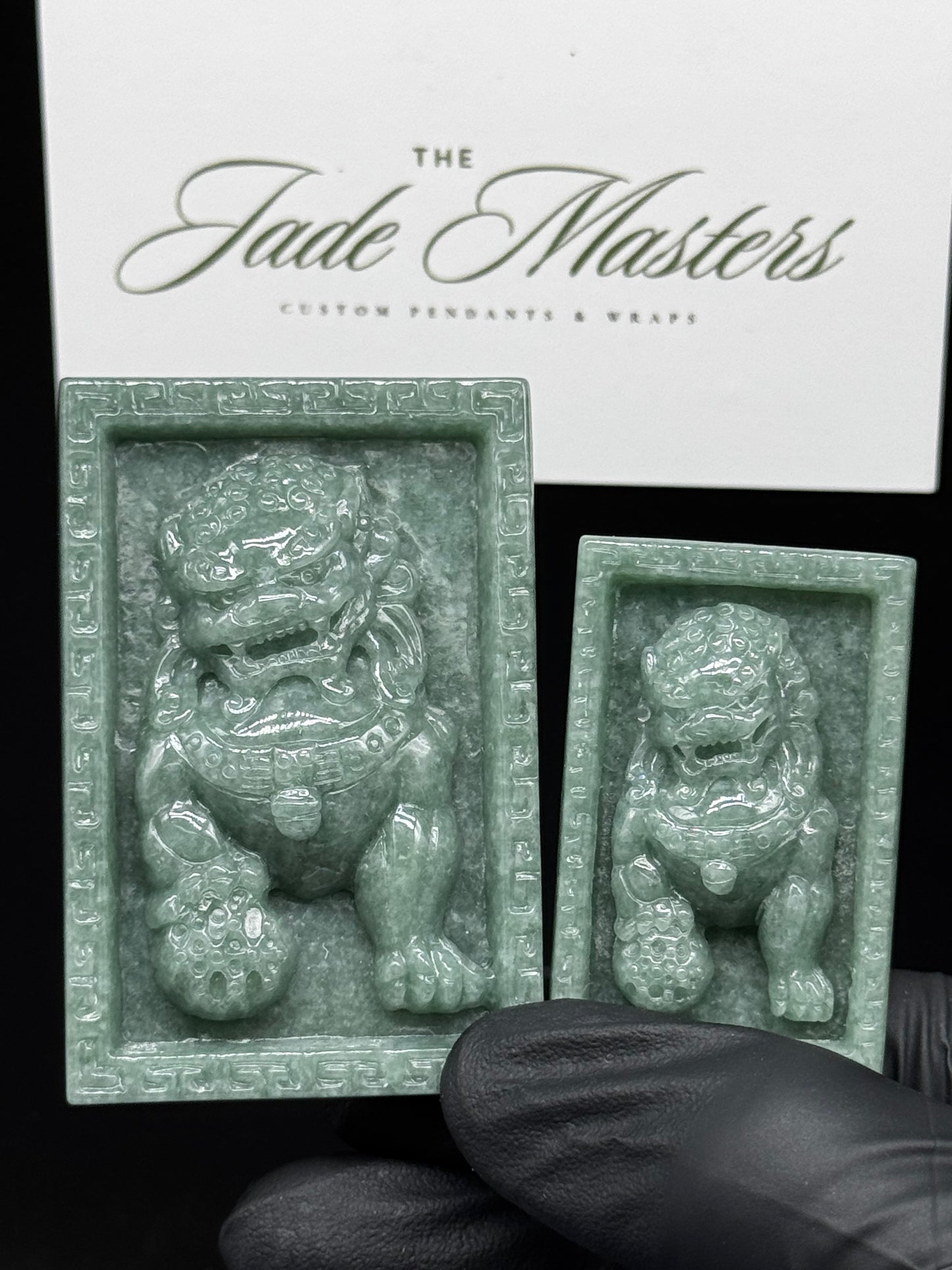New Green Fu Dog Pendant