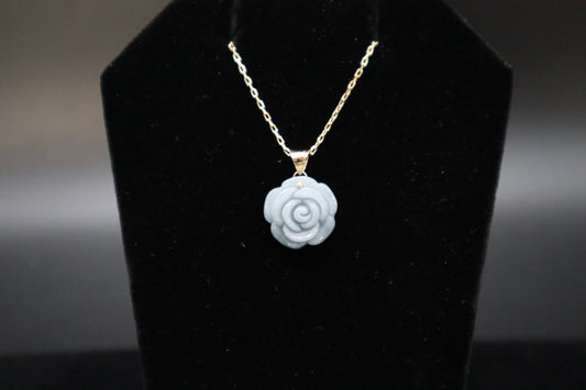 Micro-Rose Jade Pendant