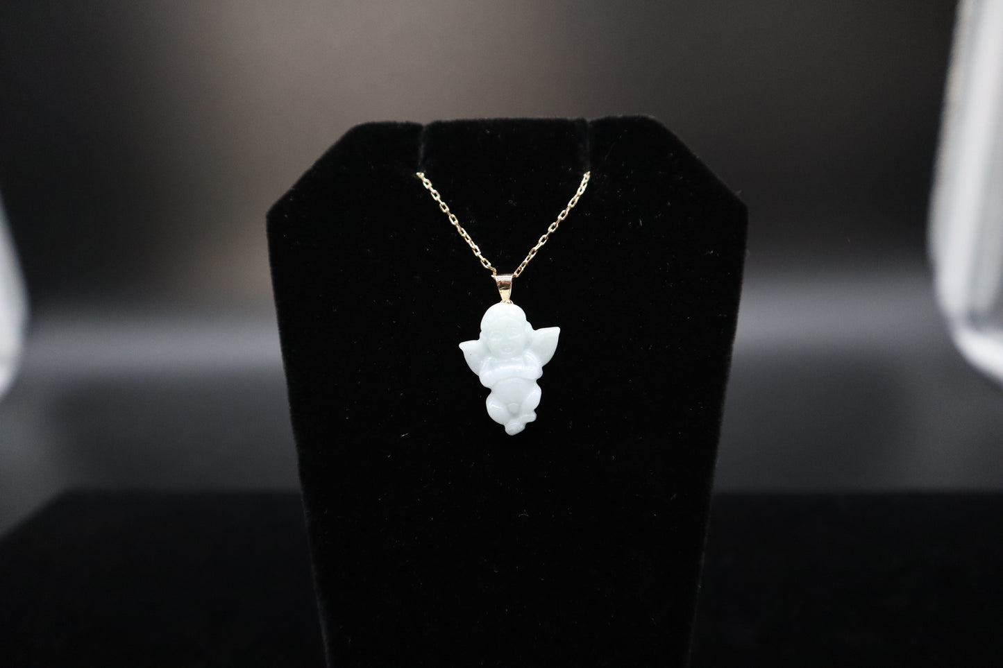 White/Green Cupid Pendant