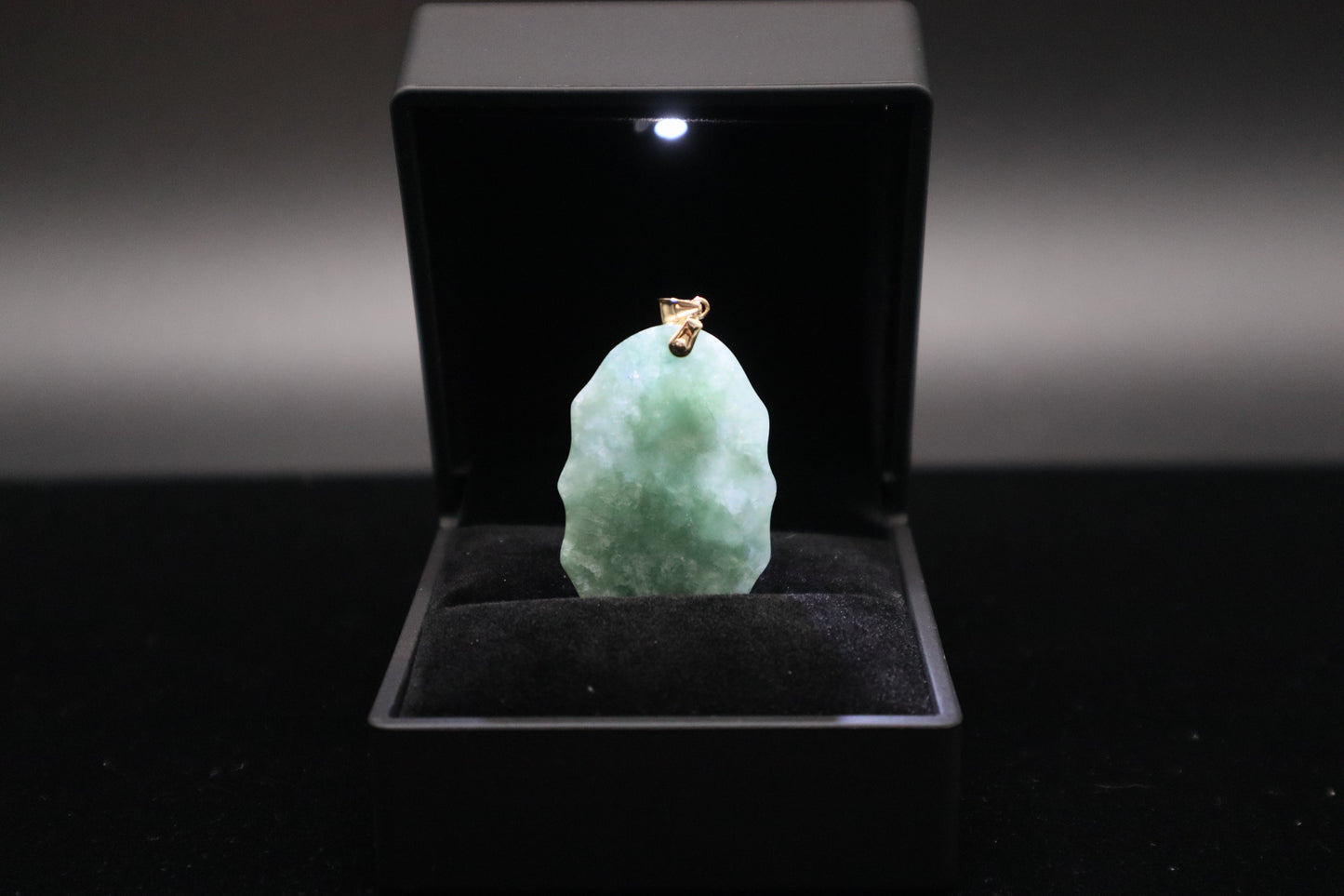 Micro Virgin Mary Jade Pendant