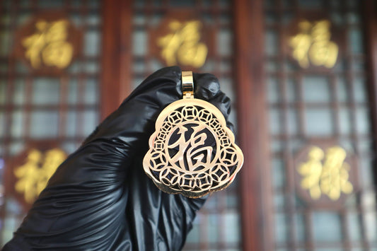 Custom “福" Black Buddah Money Coin Wrap